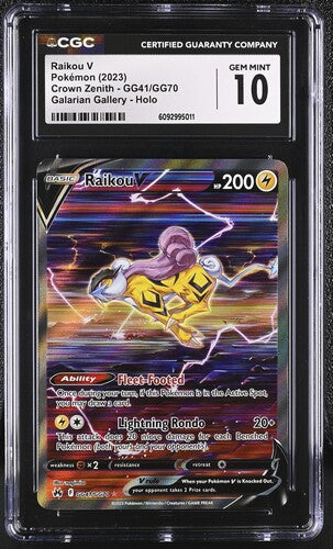 Raikou V Alt Art Crown Zenith GG41/GG70 CGC 10