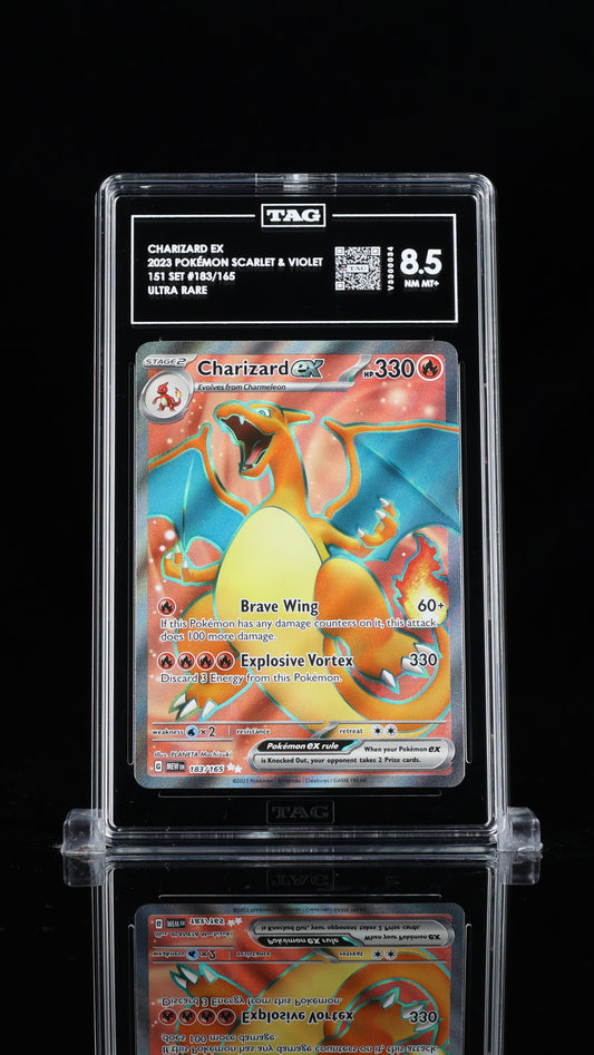 Charizard EX UR S&V 151 183/165 TAG 8.5