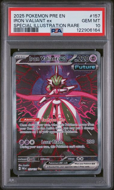 Iron Valiant EX SIR Prismatic Evolutions 157/131 PSA 10