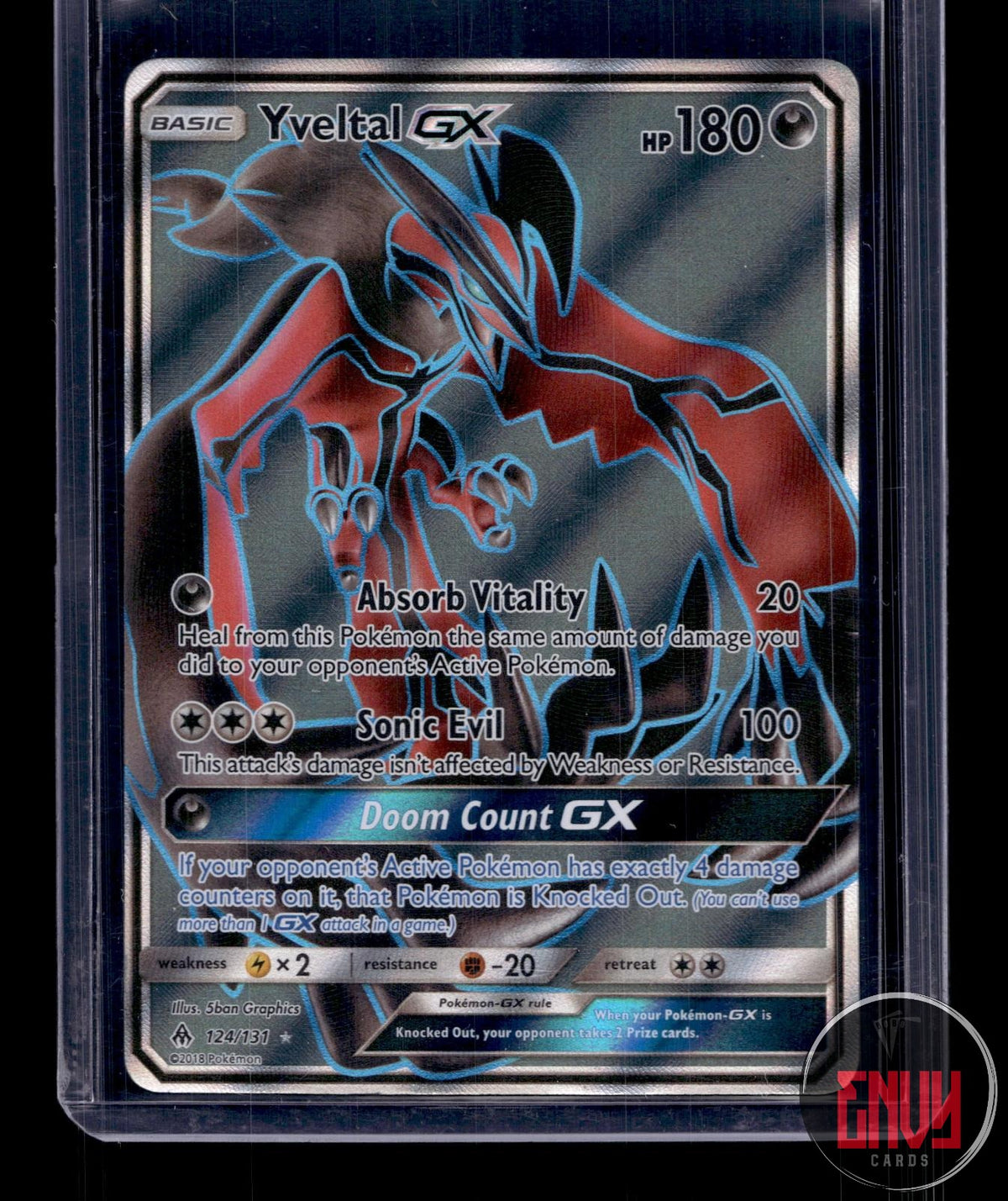 Yveltal GX LP 124/131 UR Forbidden Light Pokemon Holo