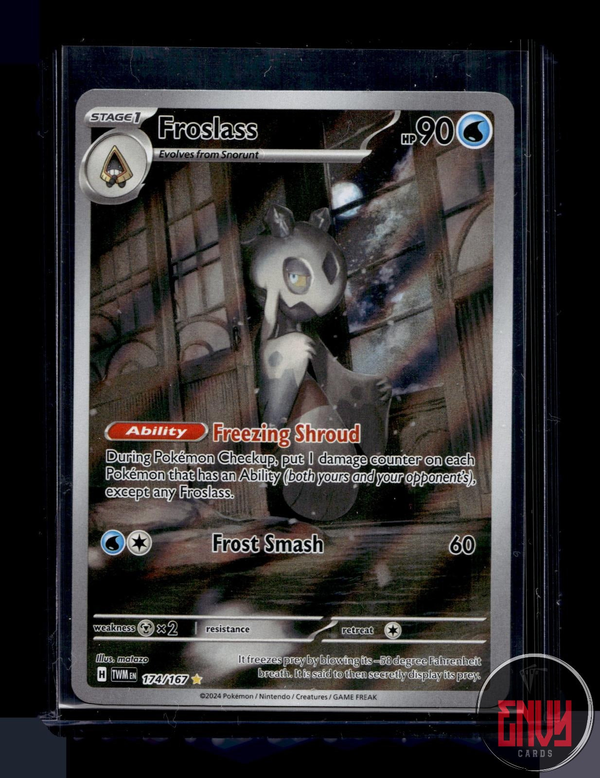 Froslass Near Mint 174/167 Illustration Rare Twilight Masquerade Pokemon Holo