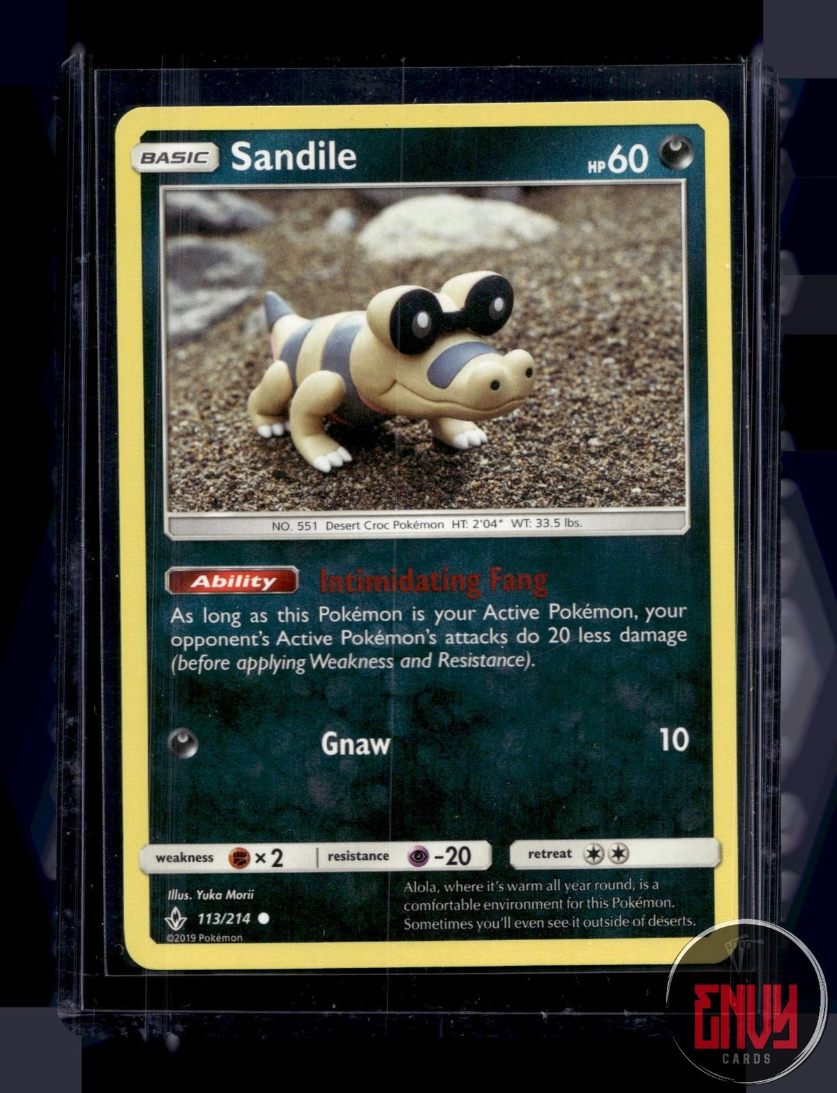 Sandile LP 113/214 C Unbroken Bonds Pokemon