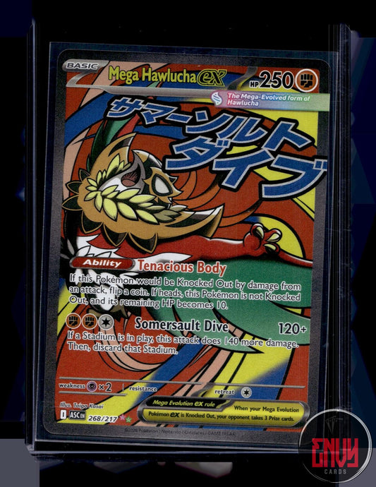 Mega Hawlucha ex Near Mint 268/217 Mega Attack Rare Ascended Heroes Pokemon Holo