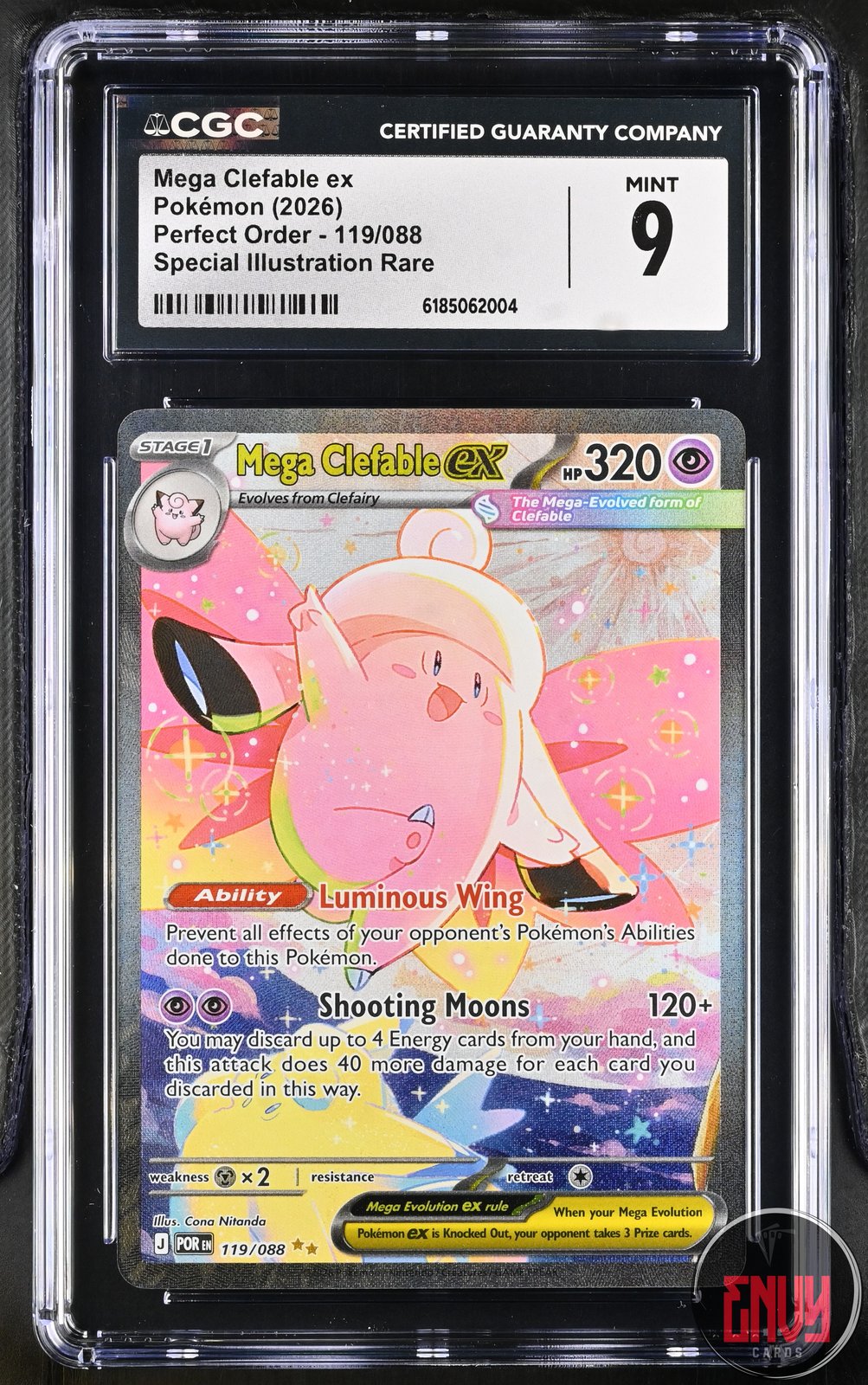 Mega Clefable EX 119/088 Special Illustration Rare Pokemon CGC 9 Mint