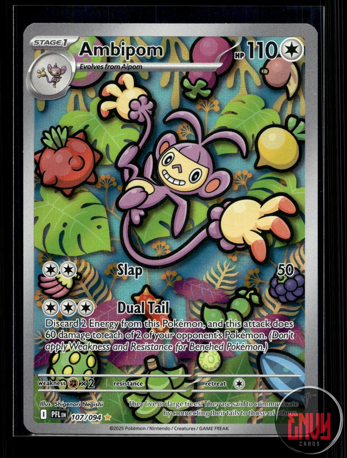 Ambipom NM 107/094 IR Phantasmal Flames Pokemon Holo