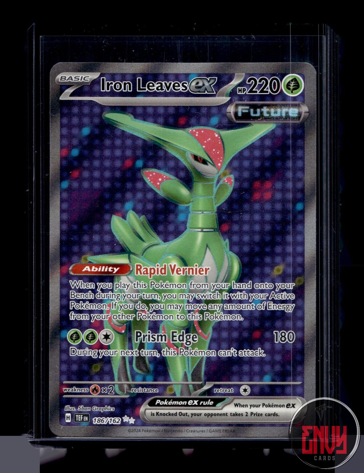 Iron Leaves ex Near Mint 186/162 Ultra Rare Temporal Forces Pokemon Holo