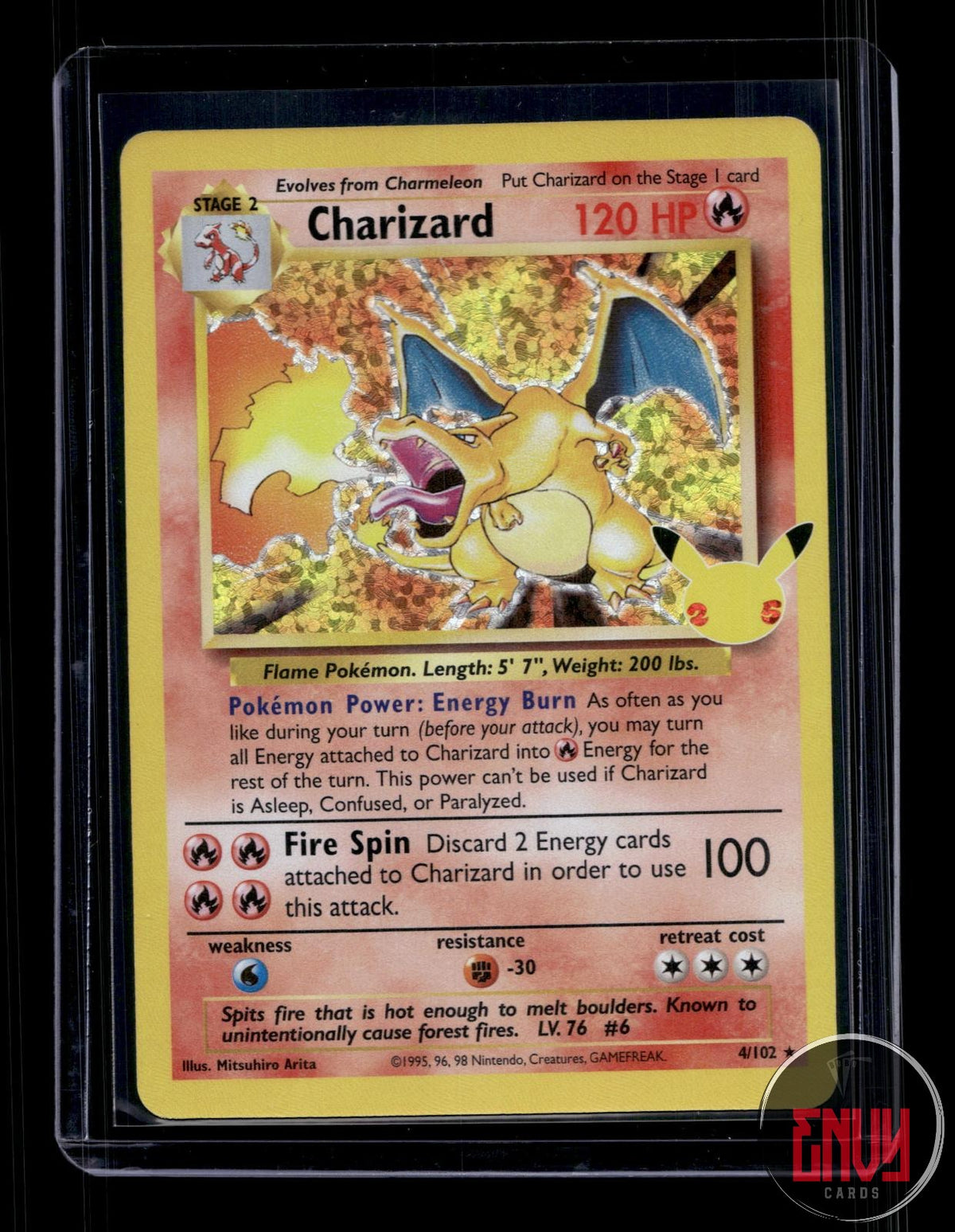 Charizard NM 4/102 Celebrations: Classic Collection Pokemon Holo