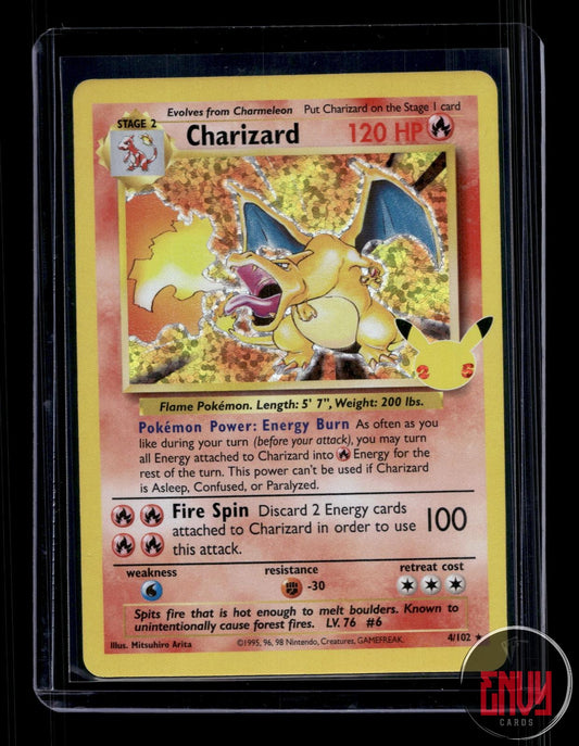 Charizard NM 4/102 Celebrations: Classic Collection Pokemon Holo