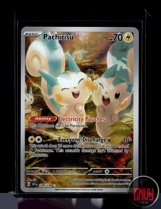 Pachirisu Near Mint 208/198 Illustration Rare Scarlet & Violet Pokemon