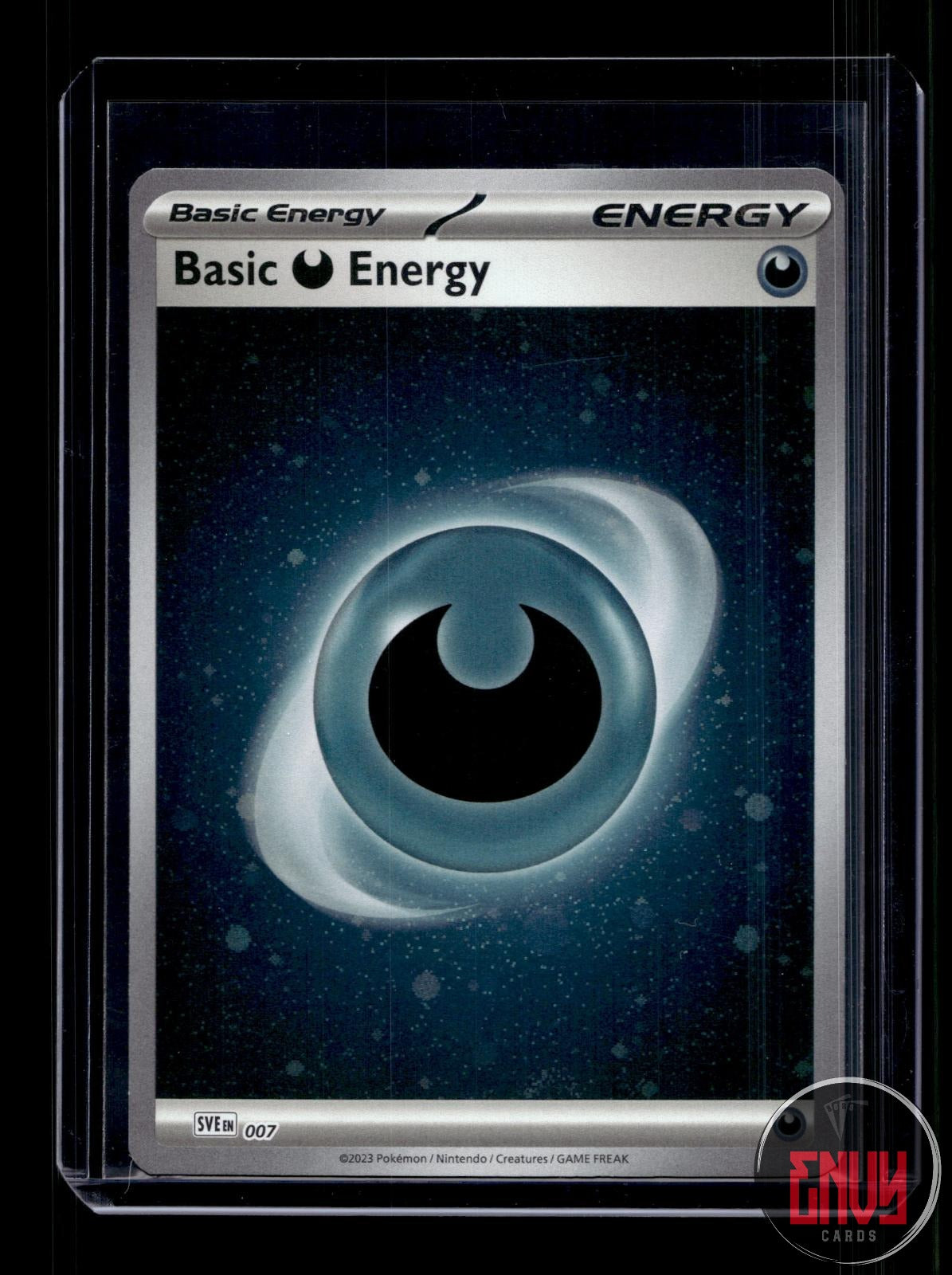 Basic Darkness Energy (Cosmos Holo) NM 007 SVE SVE Pokemon