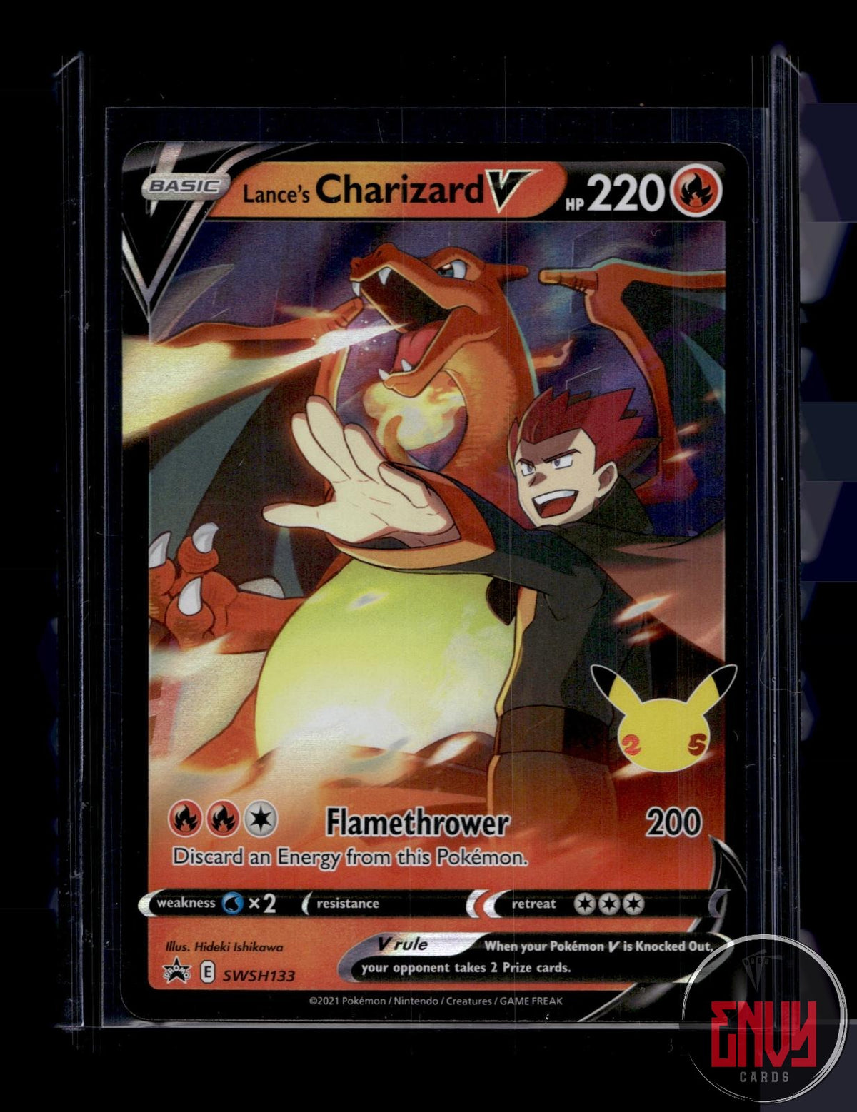 Lance's Charizard V LP SWSH133 Promo Sword & Shield Promo Pokemon Holo