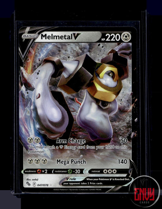 Melmetal V Near Mint 047/078 V Rare Pokemon GO Pokemon