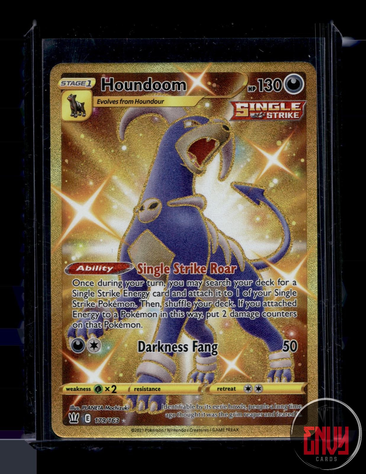 Houndoom Near Mint 179/163 Secret Rare Battle Styles Pokemon Holo