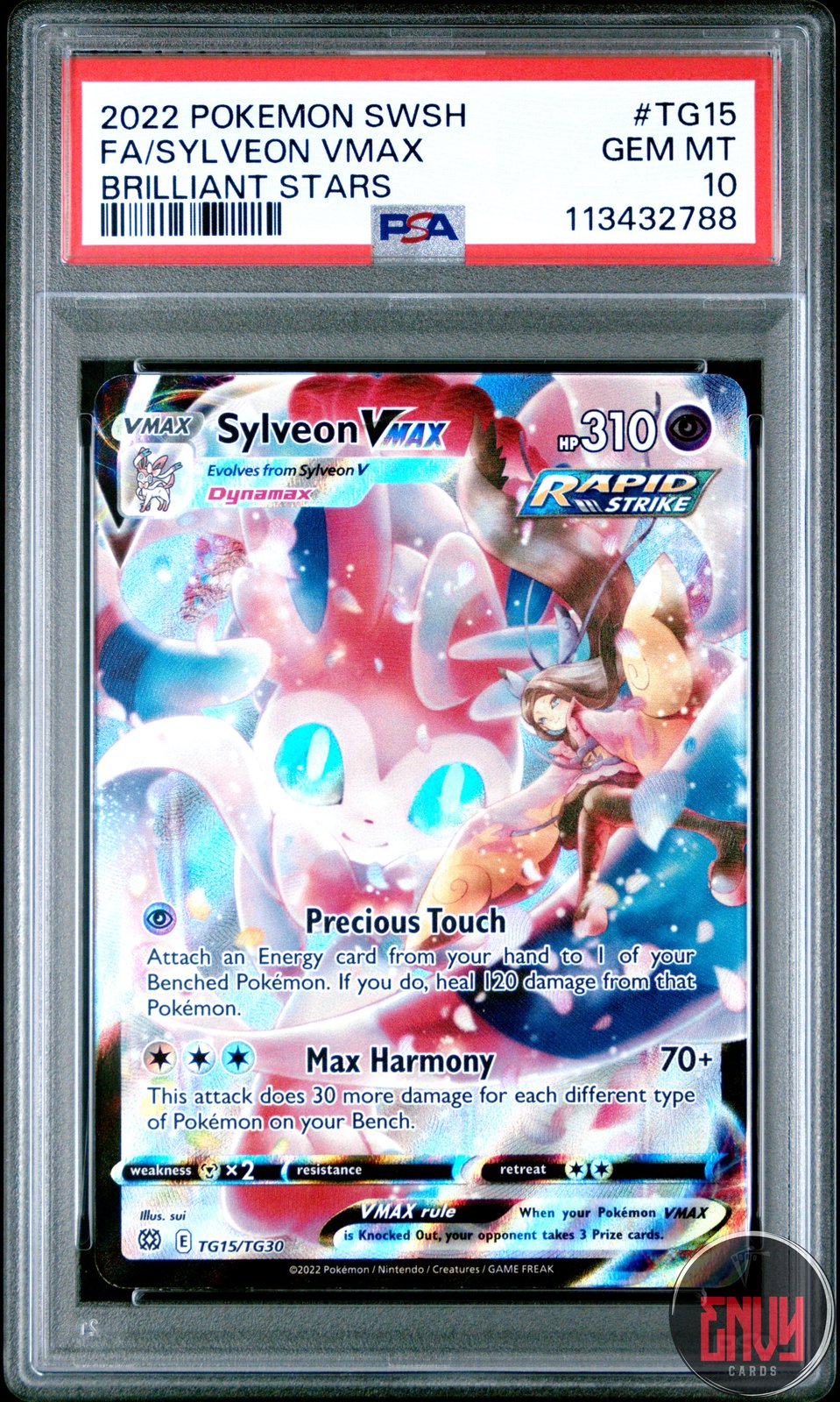 Sylveon Vmax Tg15 Brilliant Stars Pokemon PSA 10