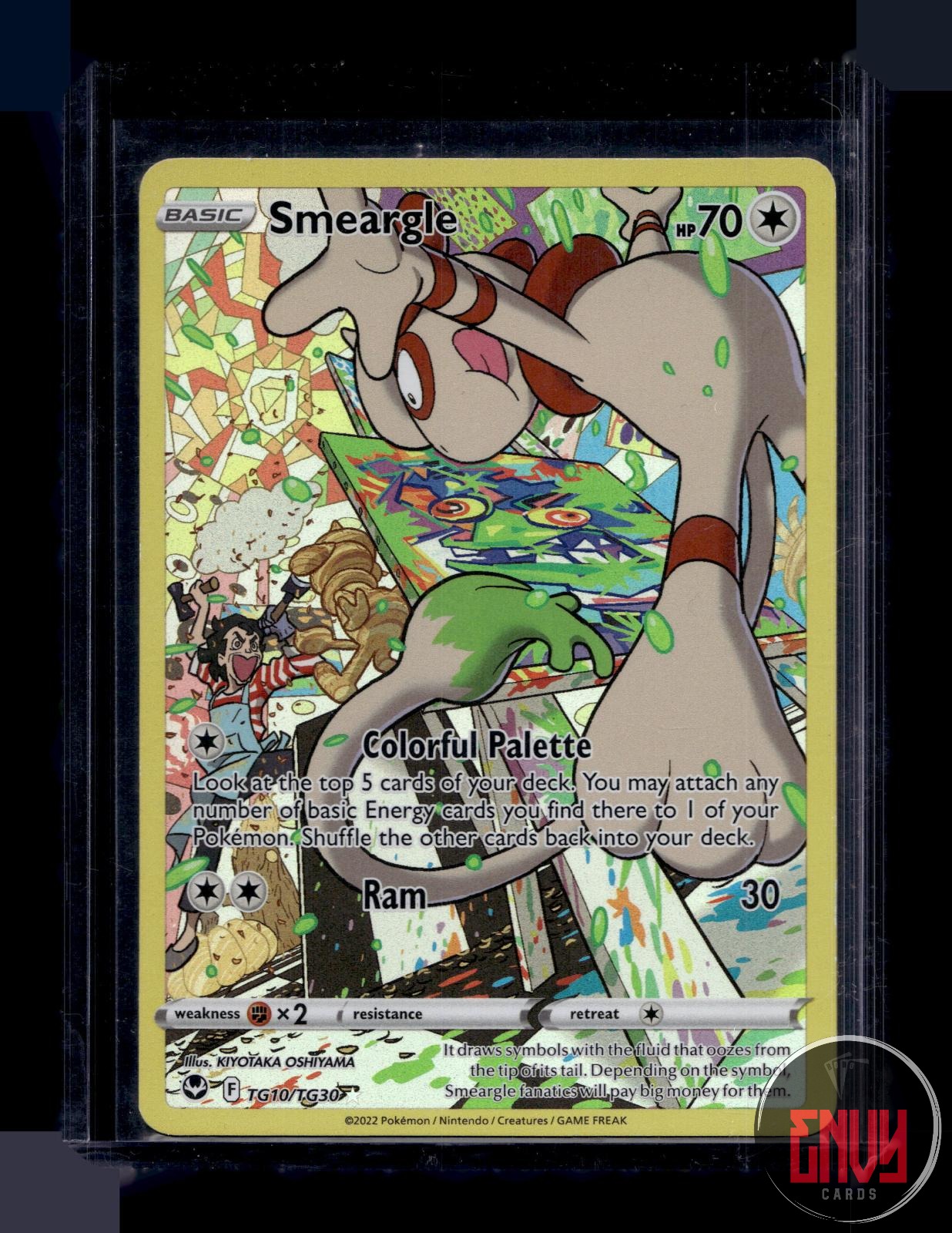 Smeargle NM TG10/TG30 Silver Tempest Trainer Gallery Pokemon Holo