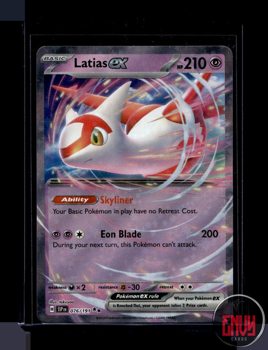 Latias ex Near Mint 076/191 Double Rare Surging Sparks Pokemon