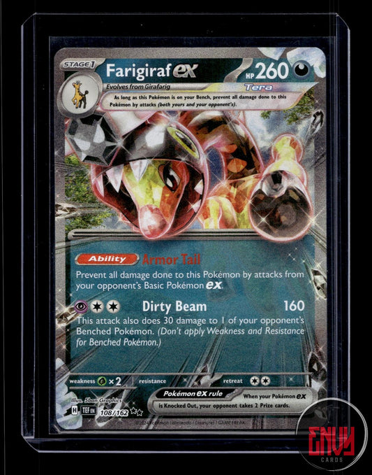 Farigiraf ex Near Mint 108/162 Double Rare Temporal Forces Pokemon
