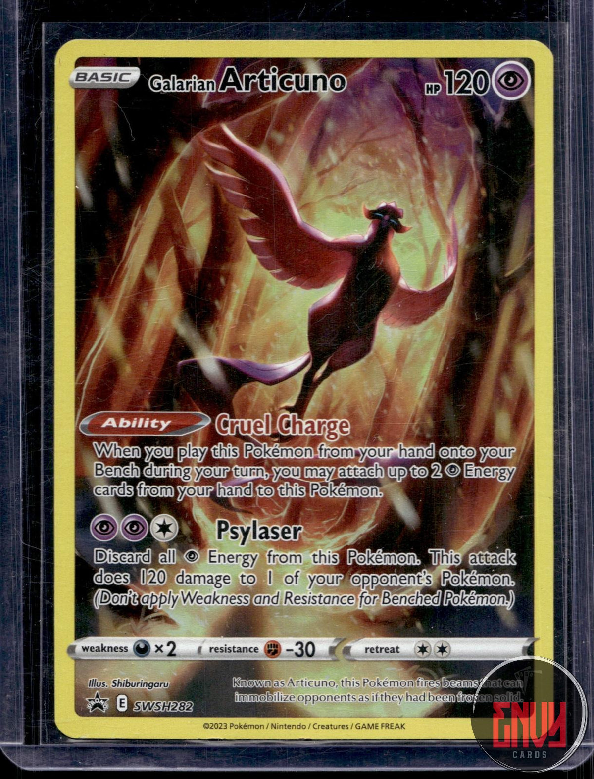 Galarian Articuno NM SWSH282 P Sword & Shield Promo Pokemon Holo
