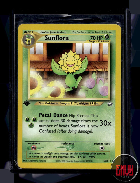 Sunflora Lightly Played 50/111 Uncommon Neo Genesis Pokemon 1st Edition