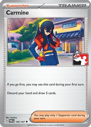 Carmine Near Mint 145/167 Uncommon Prize Pack Series Cards Pokemon