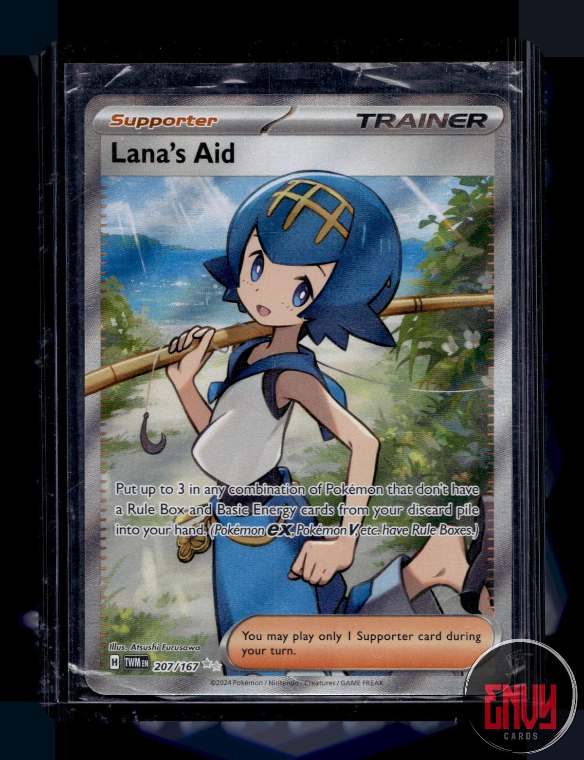 Lana's Aid NM 207/167 UR Twilight Masquerade Pokemon Holo