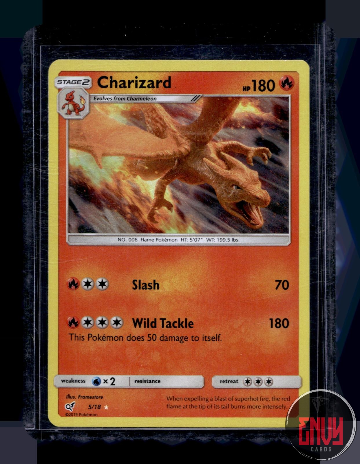 Charizard Lightly Played 5/18 Ultra Rare Detective Pikachu Pokemon