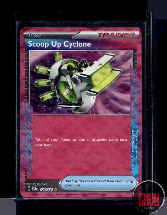 Scoop Up Cyclone Near Mint 128/131 ACE SPEC Rare Prismatic Evolutions Pokemon