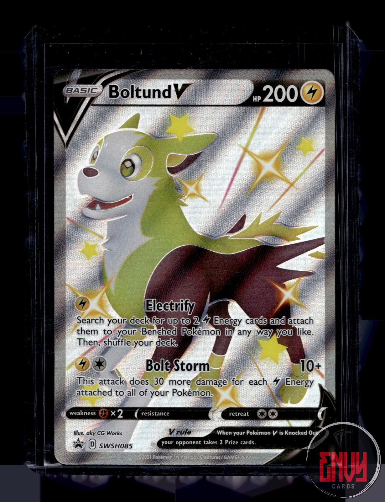 Boltund V Near Mint SWSH085 Promo Sword & Shield Promo Pokemon Holo