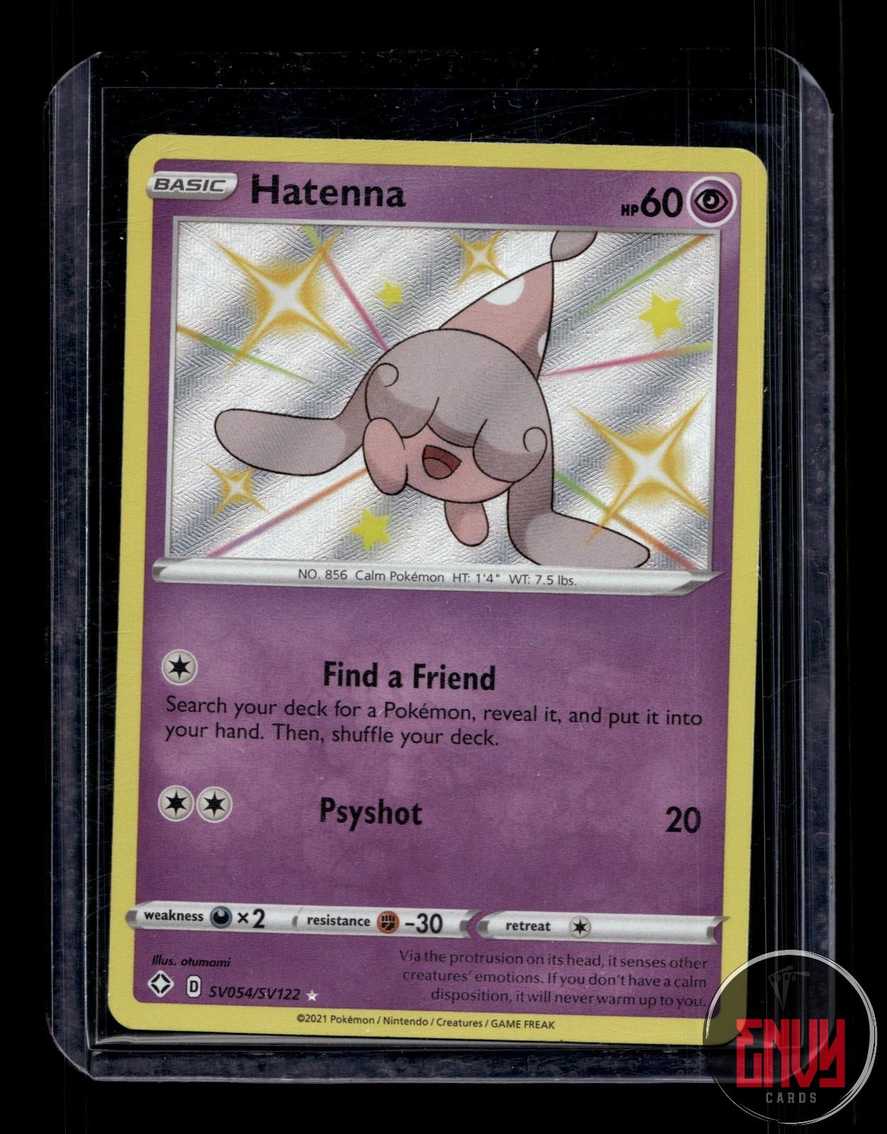 Hatenna Near Mint SV054/SV122 Shiny Rare Shining Fates Shiny Vault Pokemon Holo