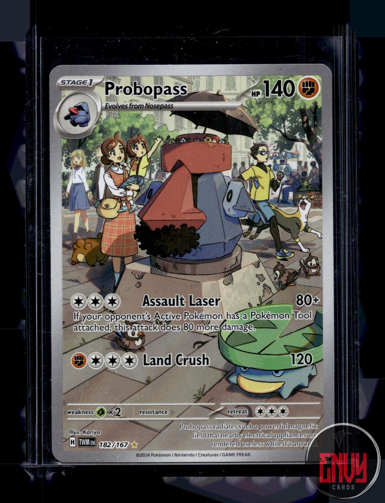 Probopass Near Mint 182/167 Illustration Rare Twilight Masquerade Pokemon Holo