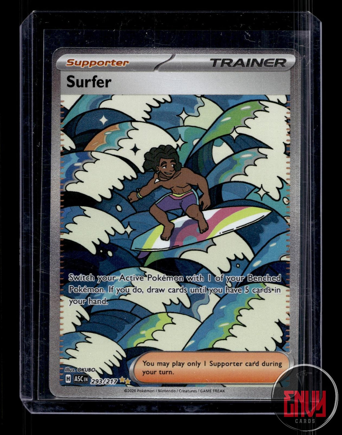 Surfer NM 293/217 SIR Ascended Heroes Pokemon Holo