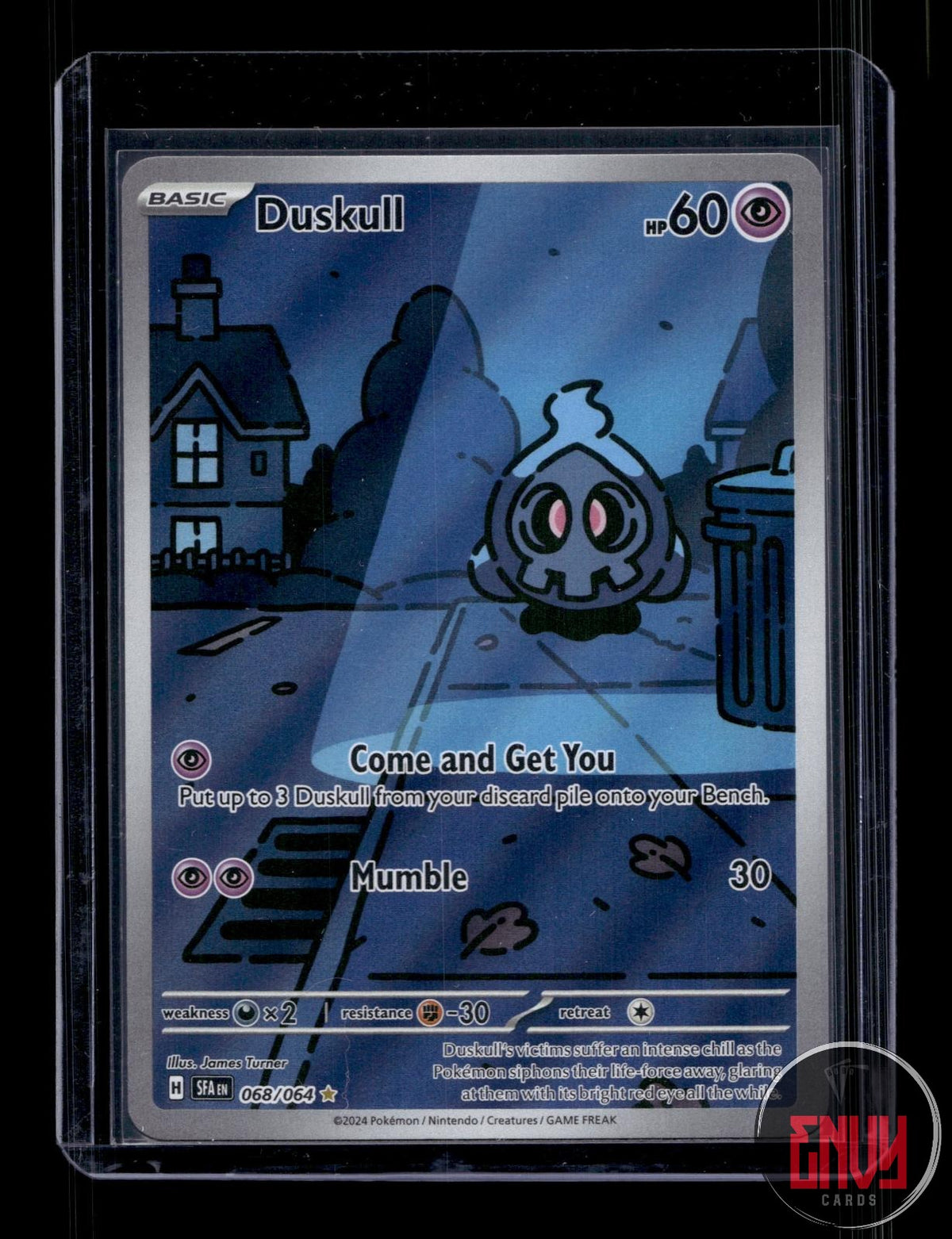 Duskull NM 068/064 IR Shrouded Fable Pokemon Holo