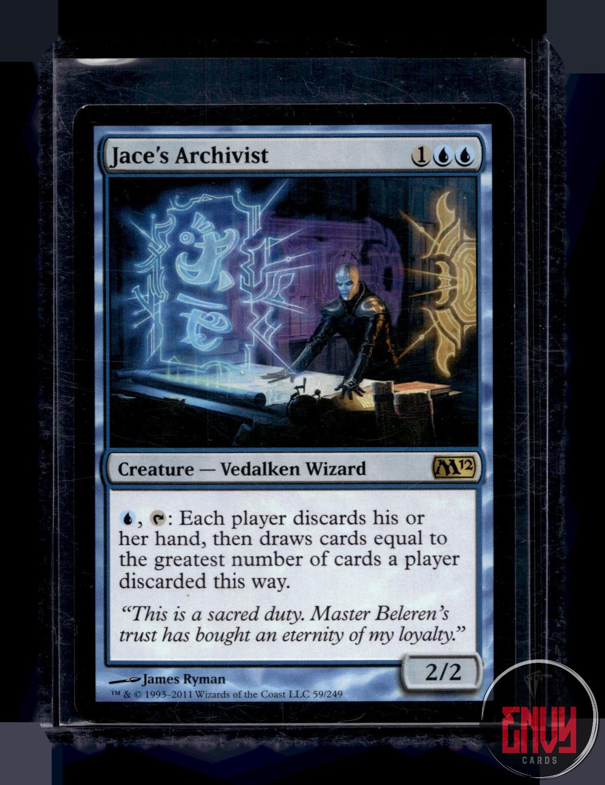 Jace's Archivist Lightly Played 59 Rare Magic 2012 (M12) Magic: The Gathering