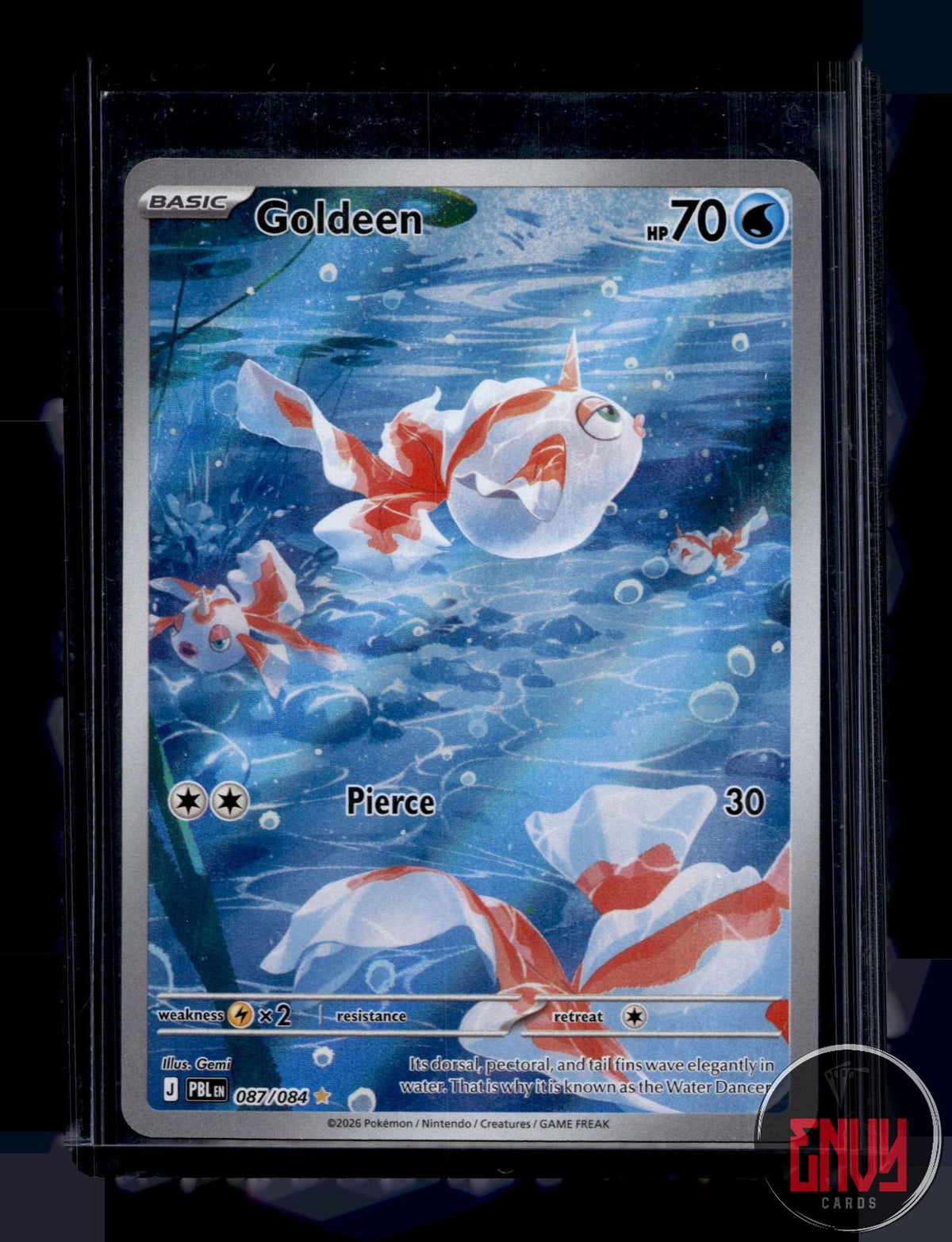 Goldeen NM 087/084 IR Pitch Black Pokemon Holo