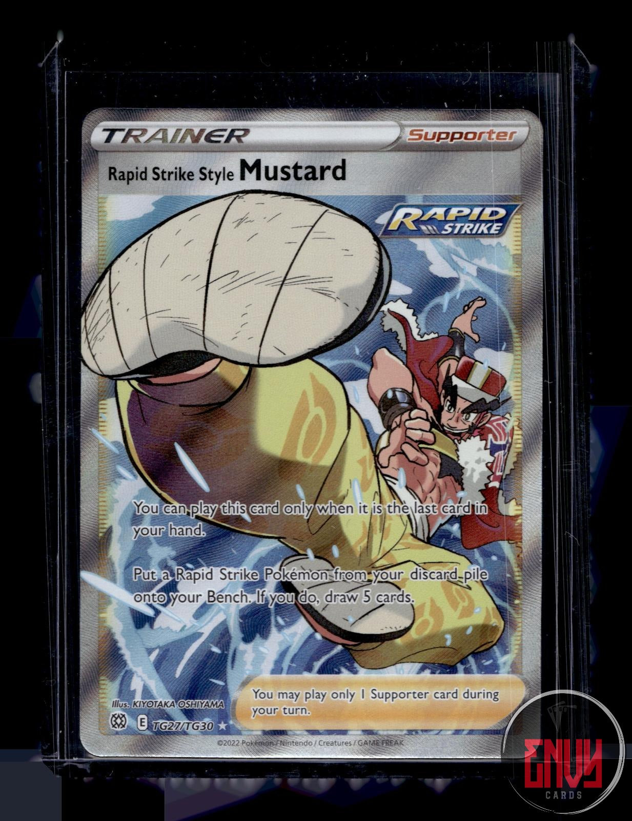 Rapid Strike Style Mustard NM TG27/TG30 Brilliant Stars TG Pokemon Holo