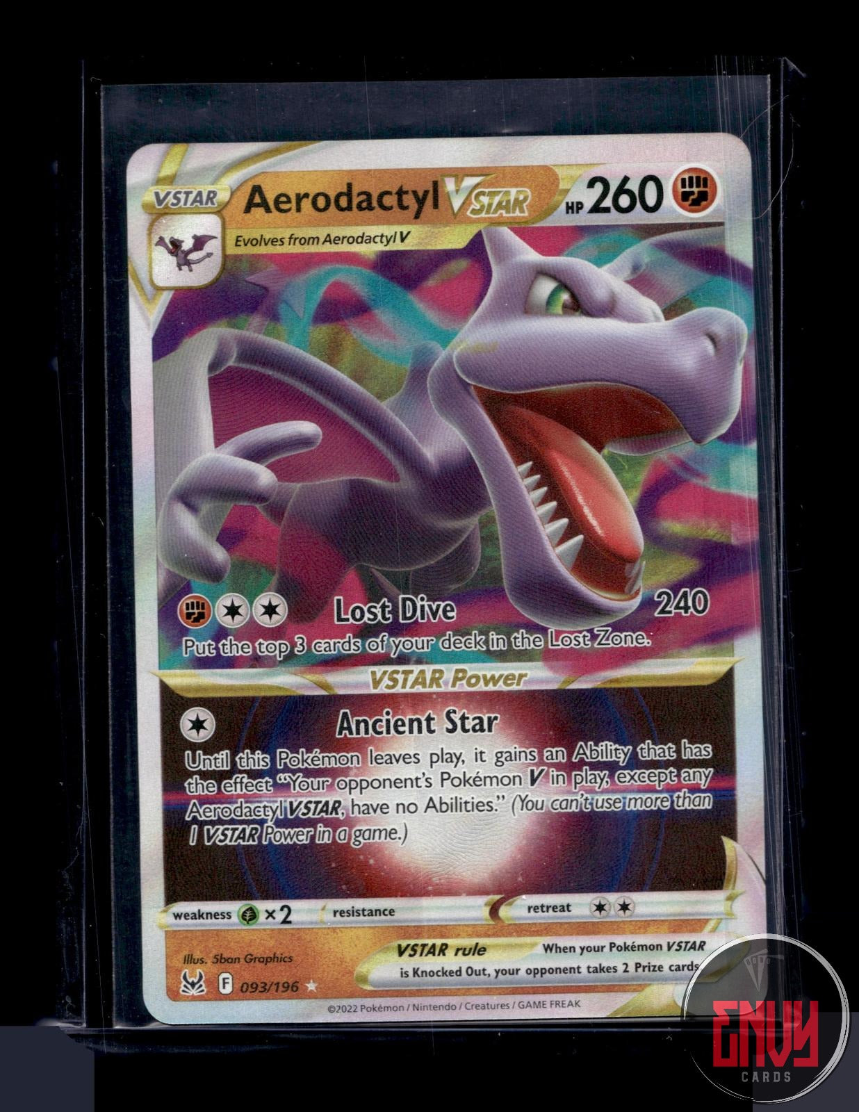 Aerodactyl VSTAR Near Mint 093/196 VSTAR Rare Lost Origin Pokemon