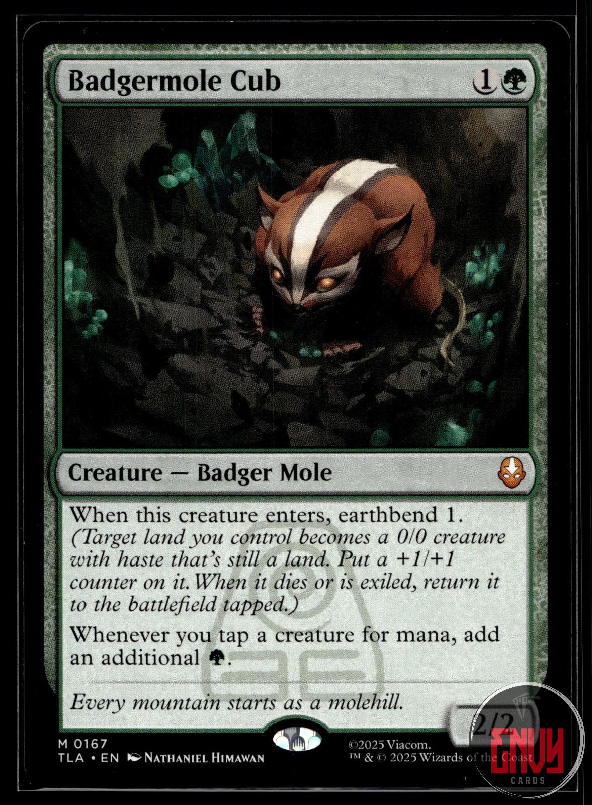Badgermole Cub Near Mint 167 Mythic Avatar: The Last Airbender