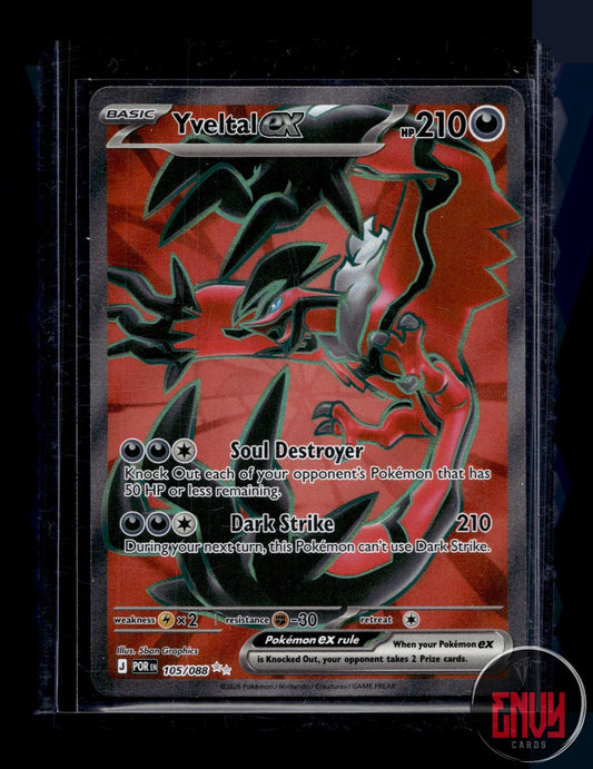 Yveltal ex Near Mint 105/088 Ultra Rare Perfect Order Pokemon