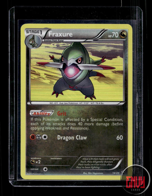 Fraxure Lightly Played 14/20 Rare Dragon Vault Pokemon Holo