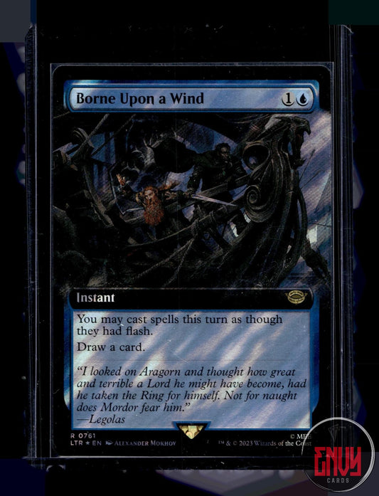 Borne Upon a Wind (Extended Art) (Surge Foil) NM 761 Universes Beyond 