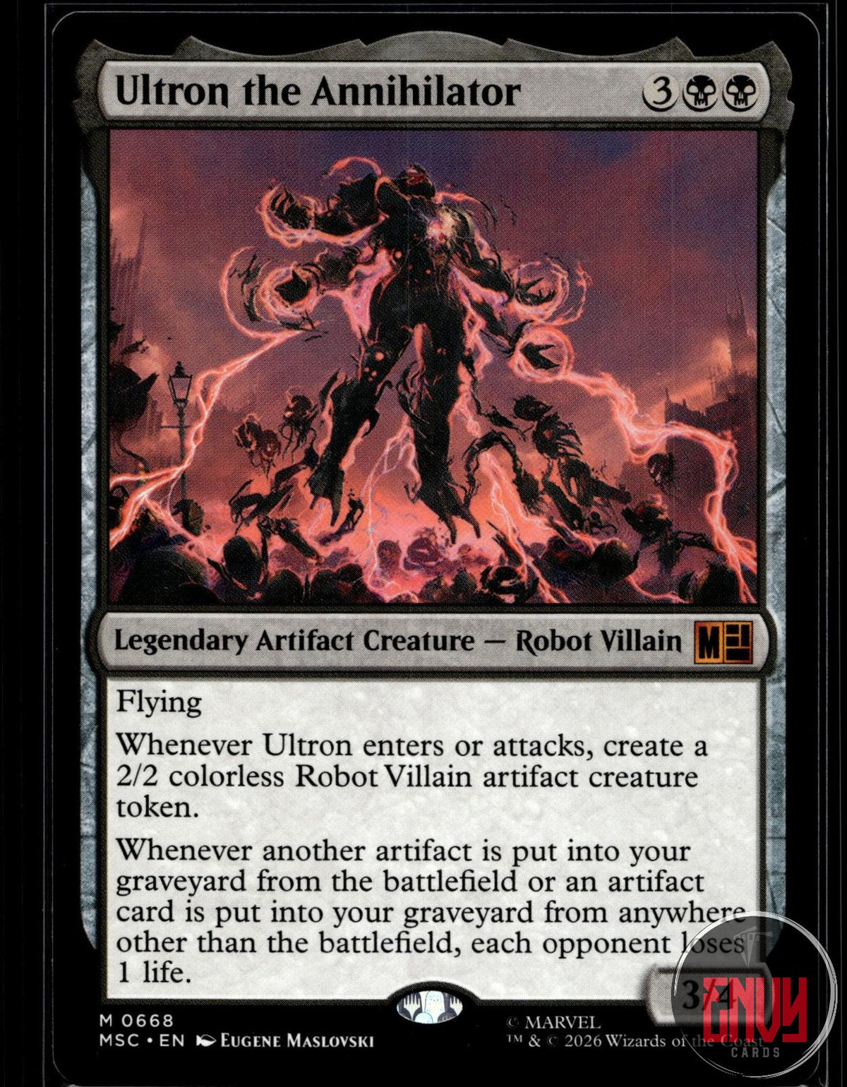 Ultron the Annihilator Near Mint 668 Mythic Commander: Marvel Super Heroes