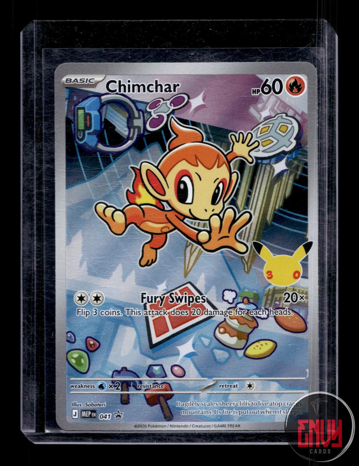 Chimchar Near Mint 041 Promo ME: Mega Evolution Promo Pokemon Holo