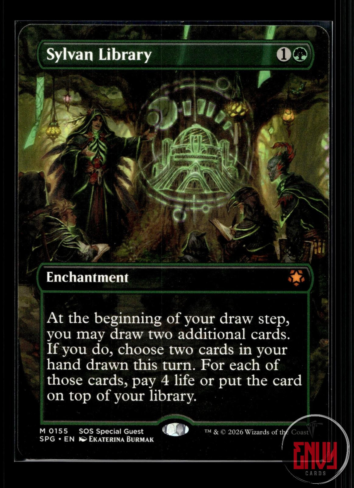 Sylvan Library (Borderless) Near Mint 155 Mythic Special Guests