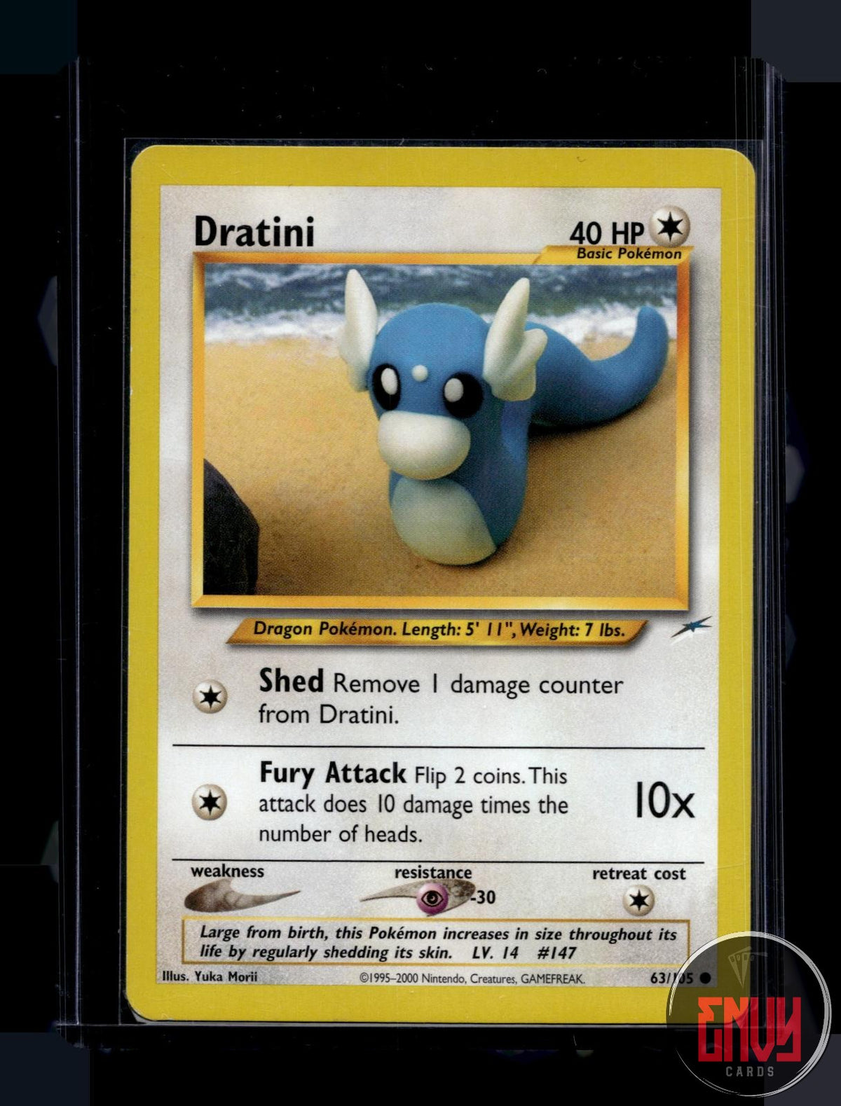 Dratini Lightly Played 63/105 Common Neo Destiny Pokemon Unlimited