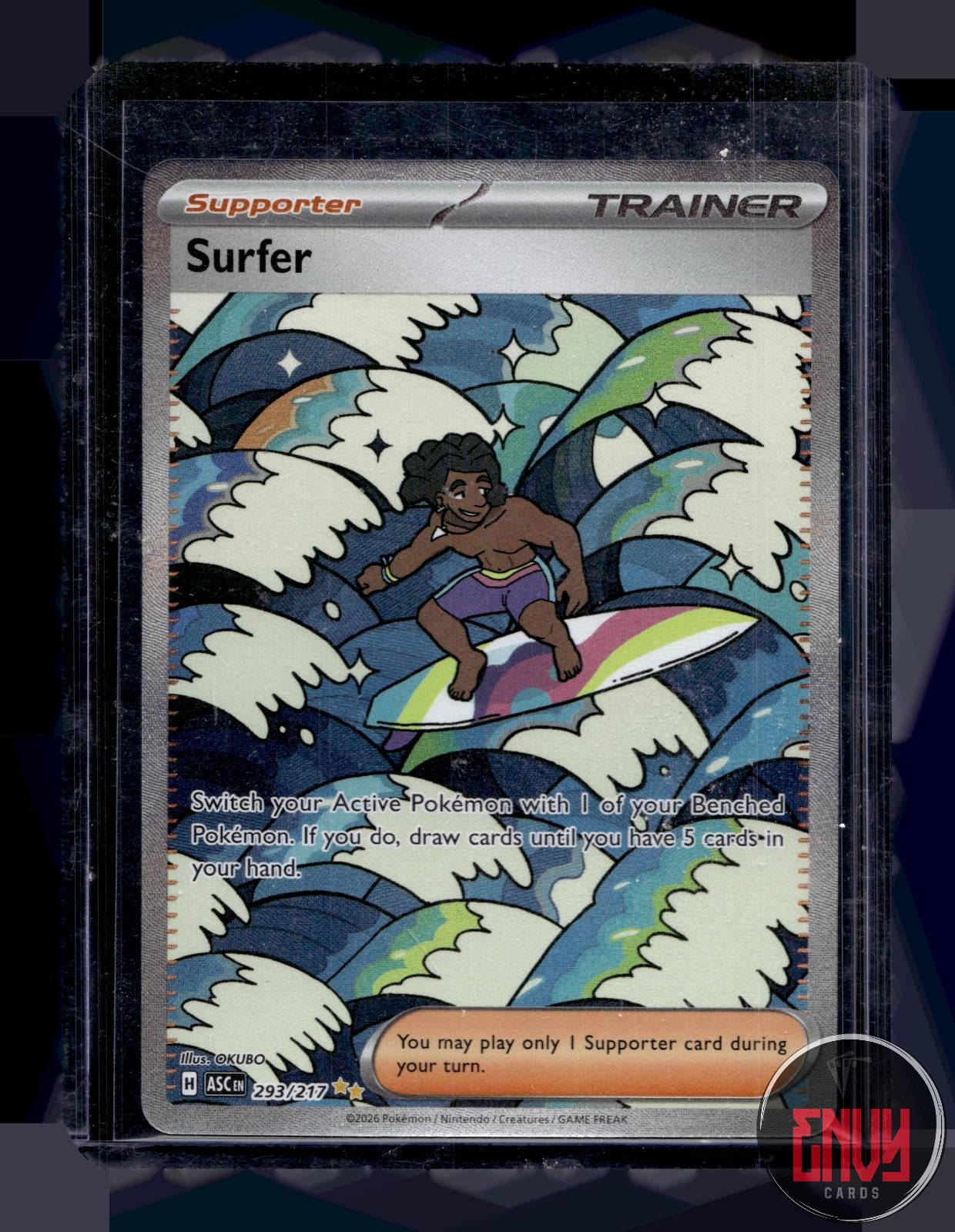 Surfer Near Mint 293/217 Special Illustration Rare Ascended Heroes Pokemon Holo