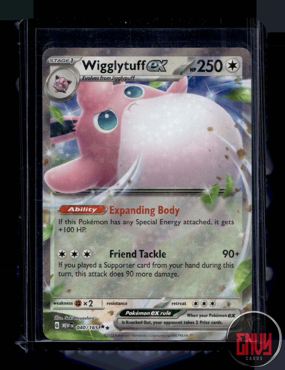 Wigglytuff ex NM 040/165 RR 151 Pokemon Holo