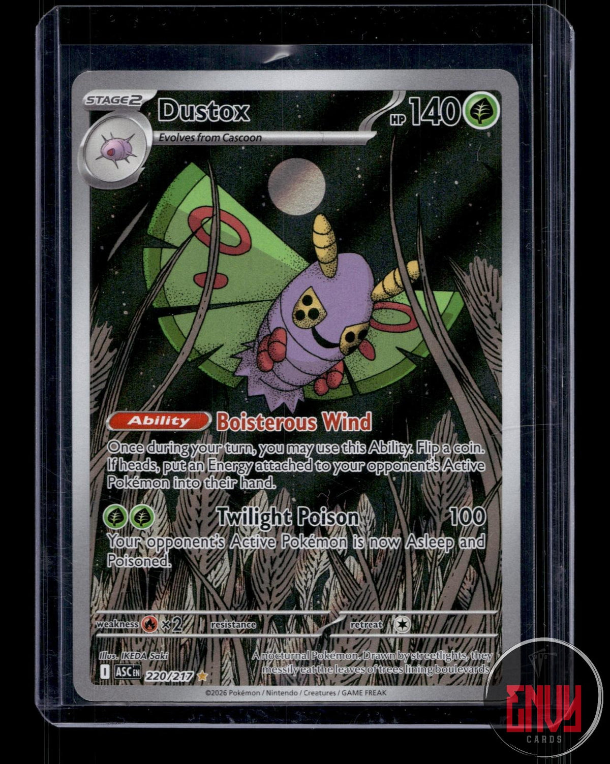 Dustox NM 220/217 IR Ascended Heroes Pokemon Holo