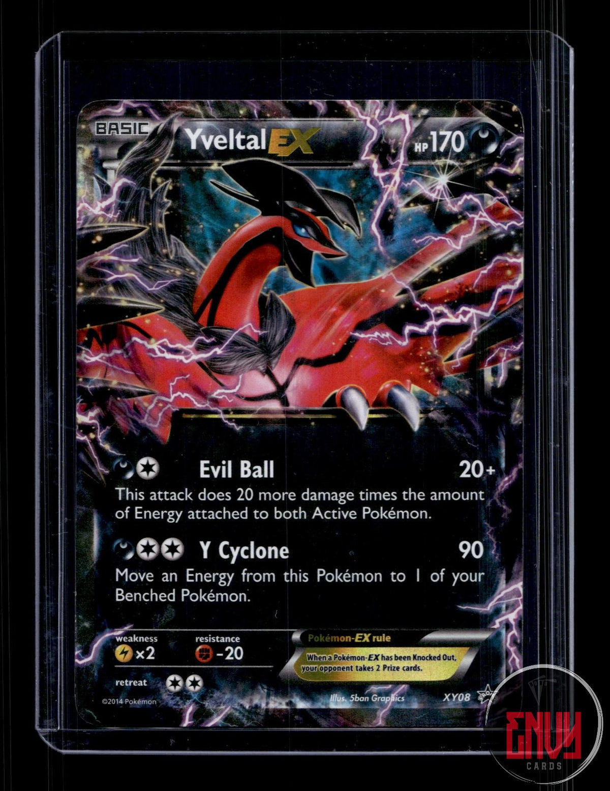 Yveltal EX Moderately Played XY08 Promo XY Promo Pokemon Holo