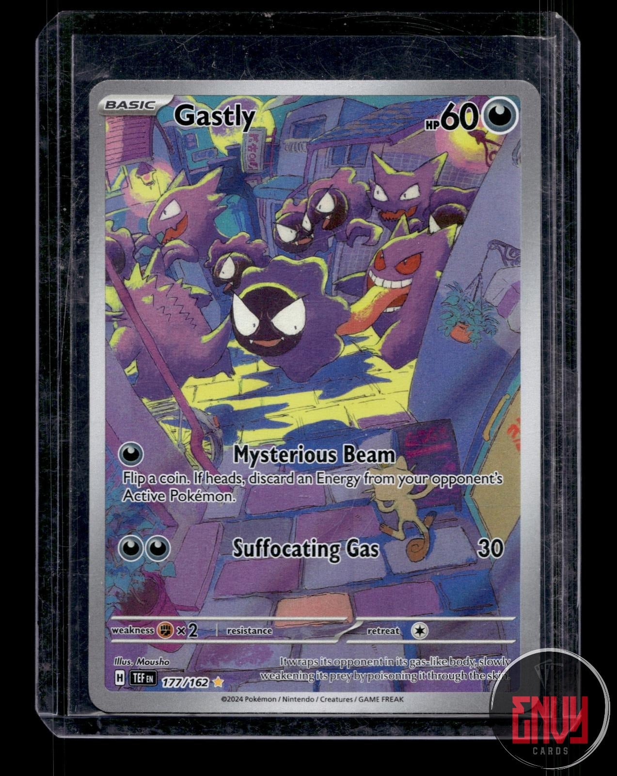Gastly Near Mint 177/162 Illustration Rare Temporal Forces Pokemon Holo
