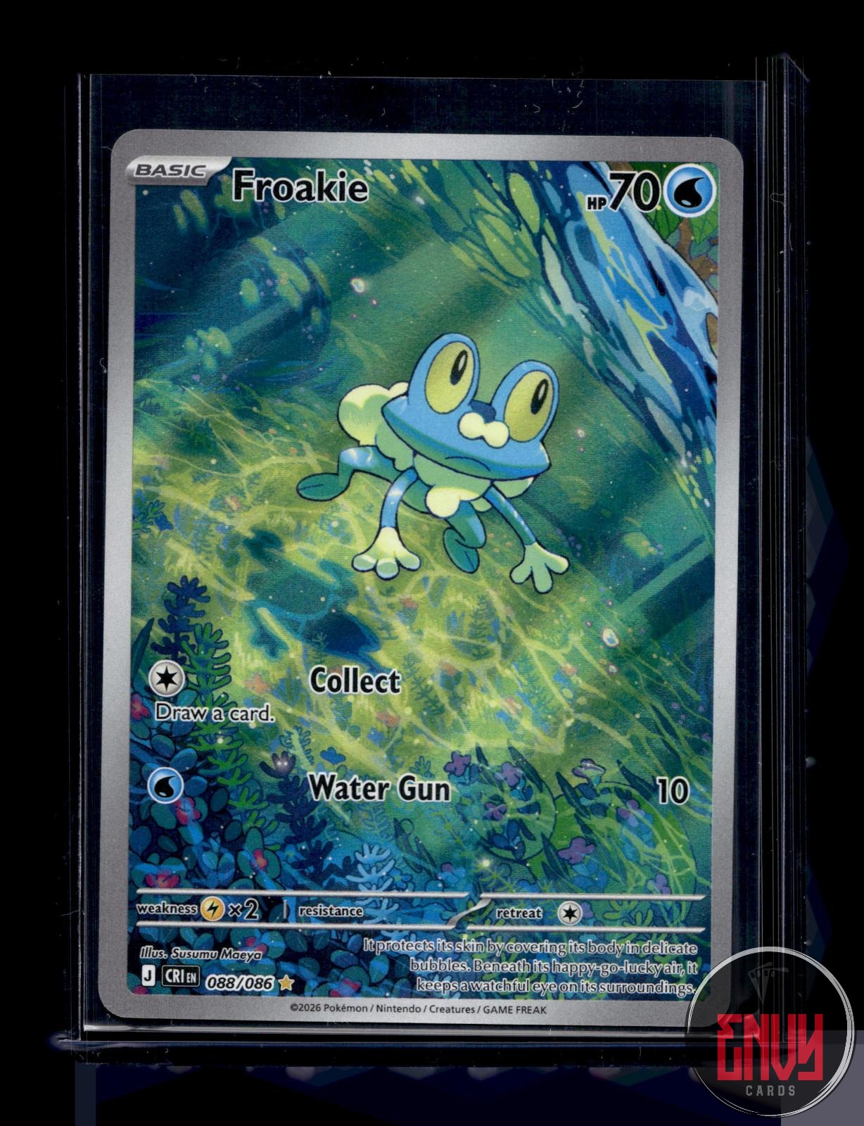 Froakie Near Mint 088/086 Illustration Rare Chaos Rising Pokemon Holo